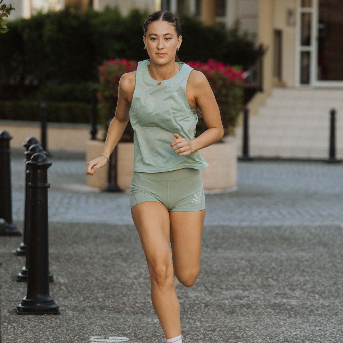 IMPI Open Back Running Singlet - Matcha
