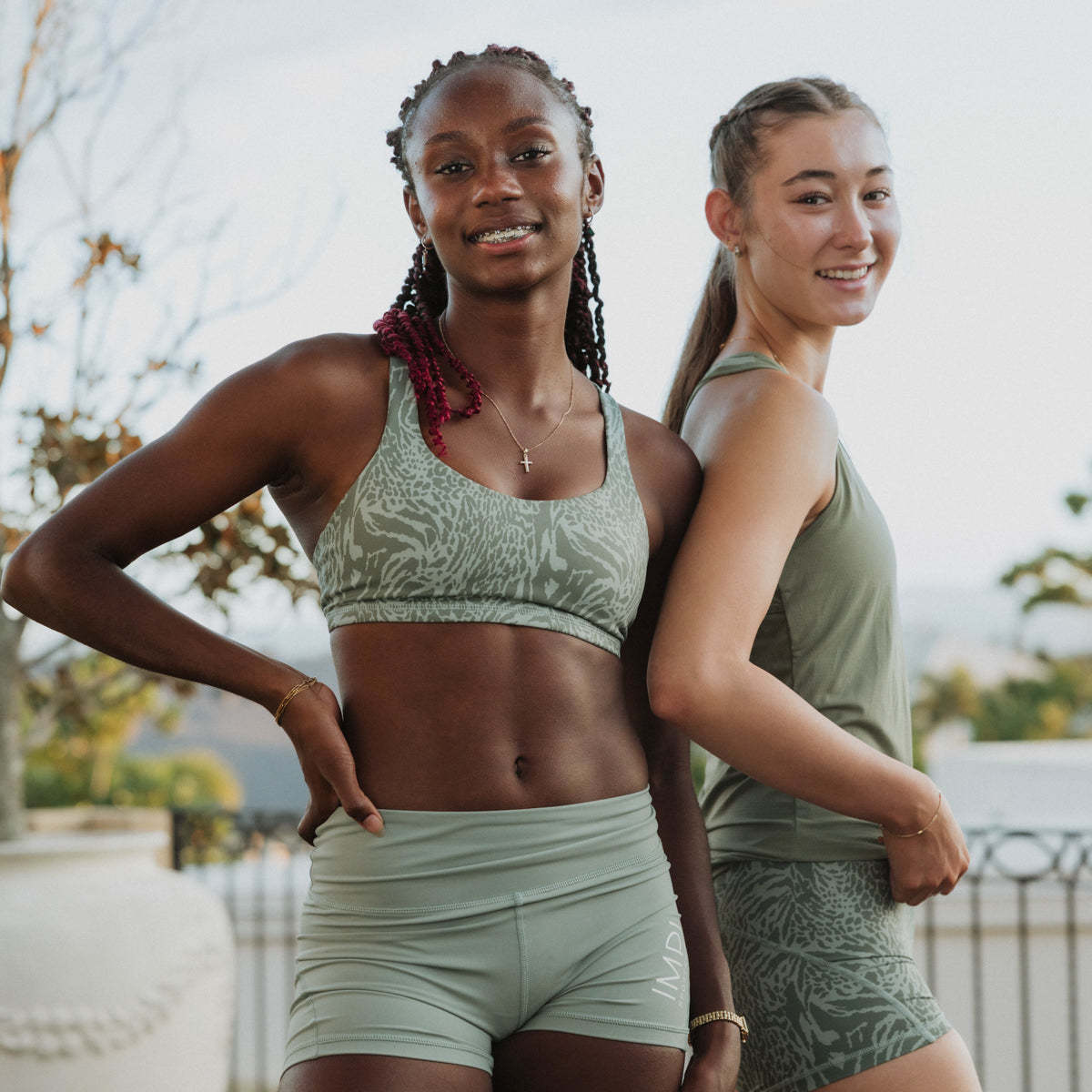IMPI High Waist Bike Shorts - Matcha