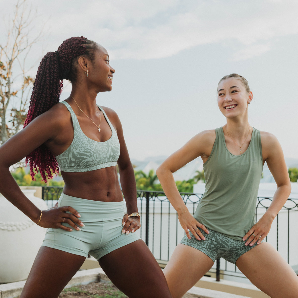 IMPI High Waist Bike Shorts - Matcha