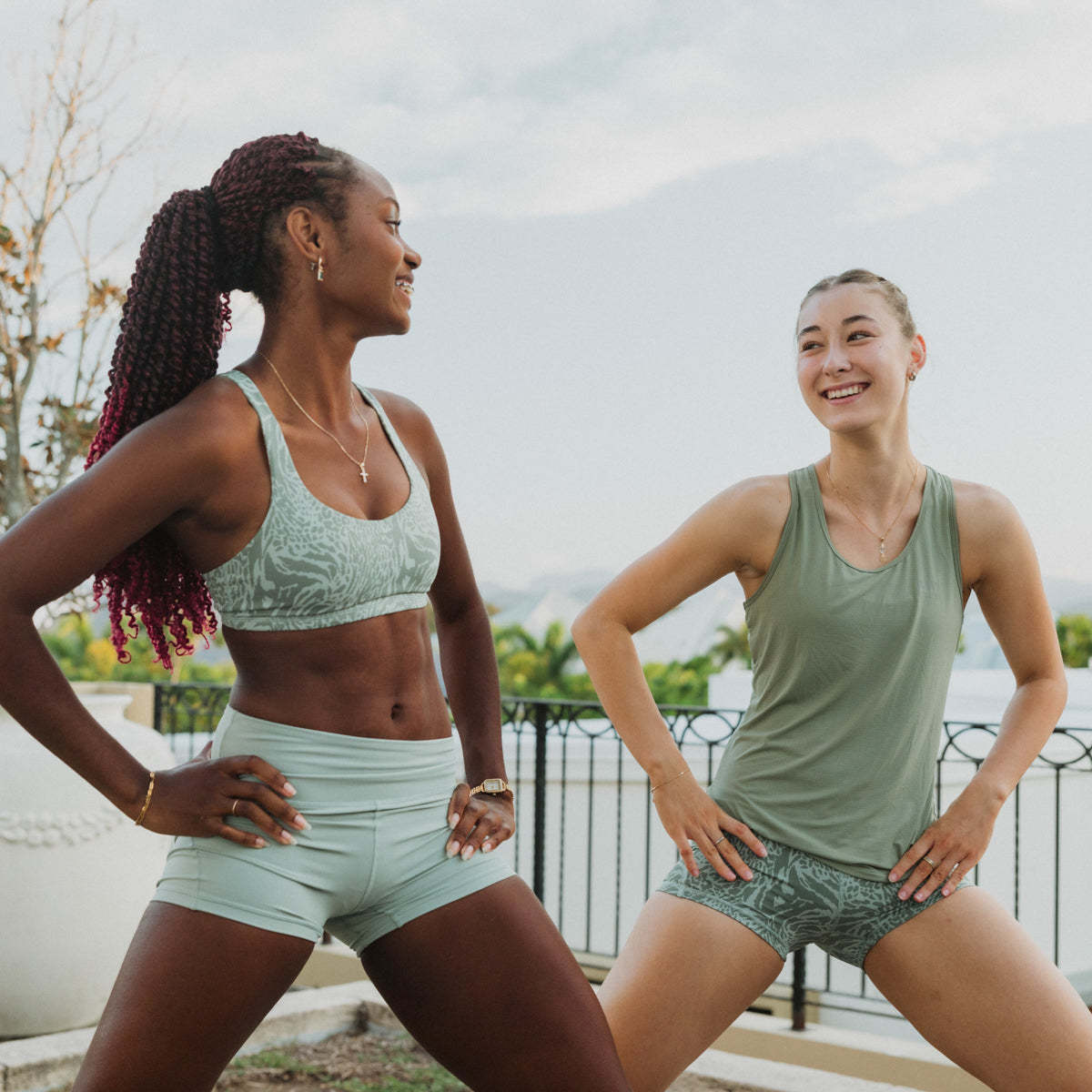 IMPI High Waist Bike Shorts - Matcha