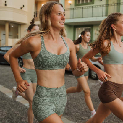 IMPI High Waist Bike Shorts -Matcha Minx