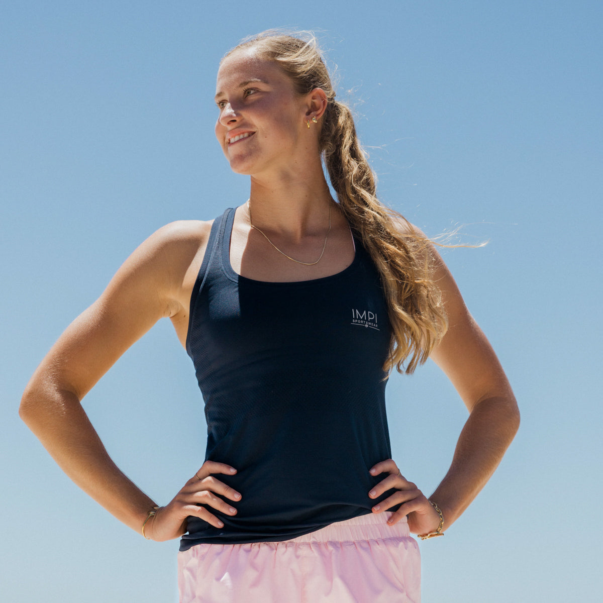 IMPI Seamless Running Singlet - Navy