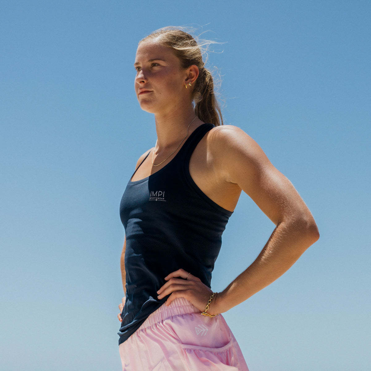 IMPI Seamless Running Singlet - Navy