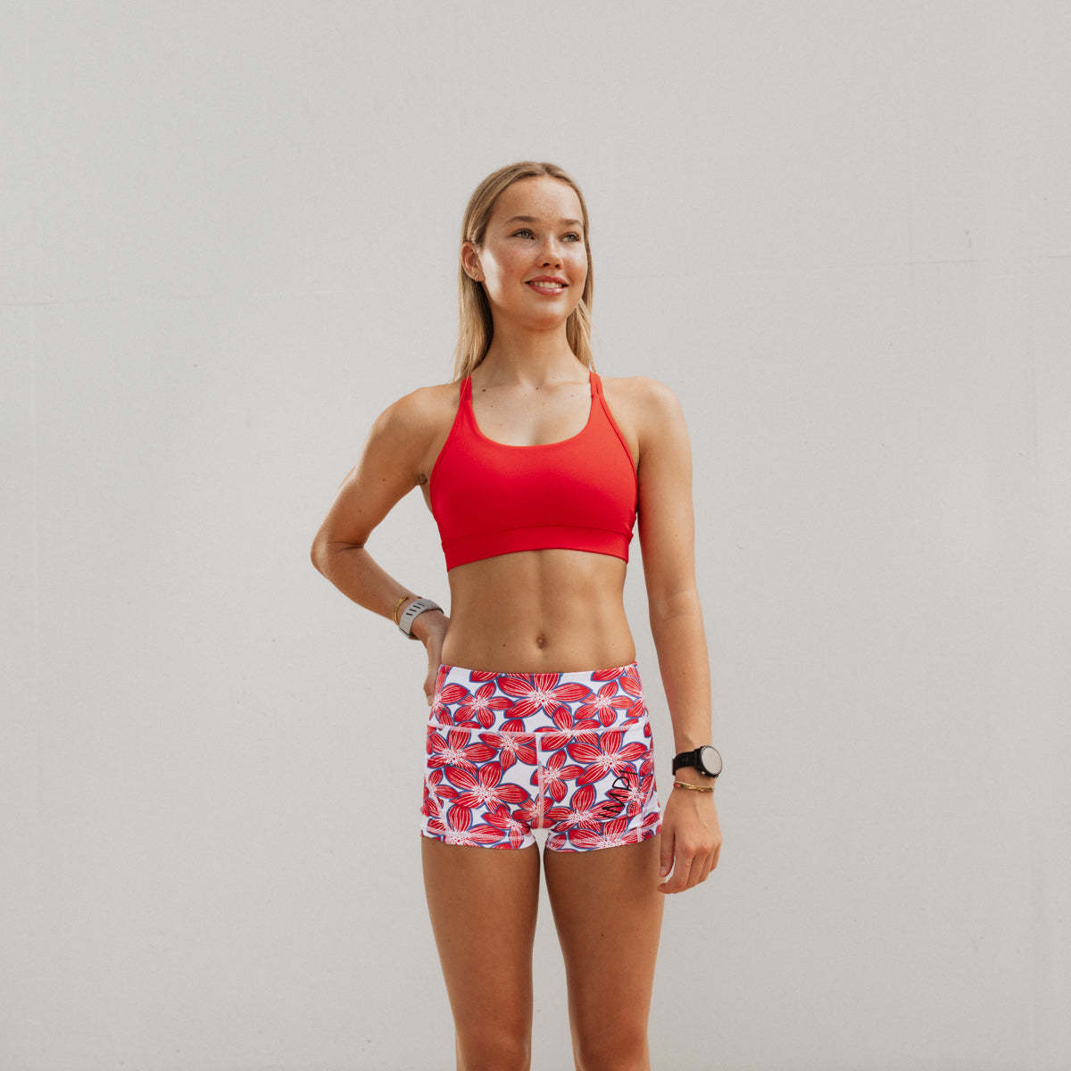 IMPI High Waist Bike Shorts - Petal Pop