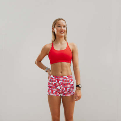 IMPI High Waist Bike Shorts - Petal Pop