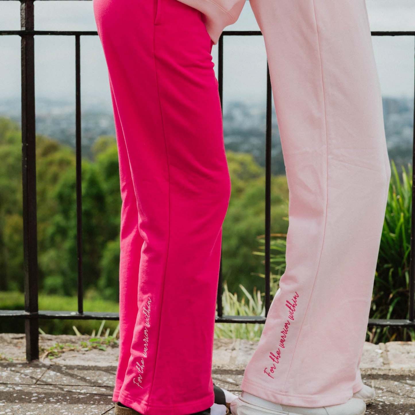 IMPI Wide Leg Track Pant - Barbie Pink