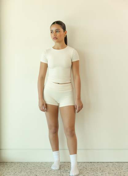 Bamboo Faye top (crème)