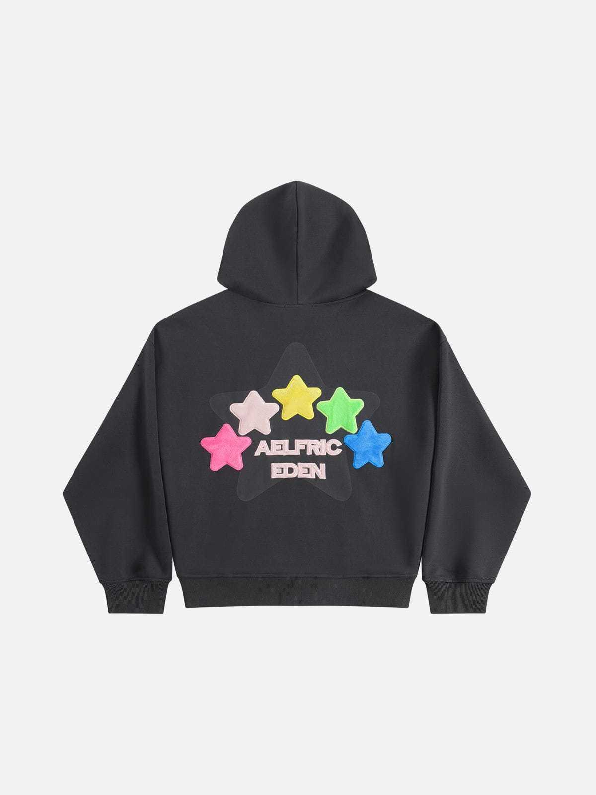 Aelfric Eden Oversized Colorful Eden Star Pullover Hoodie