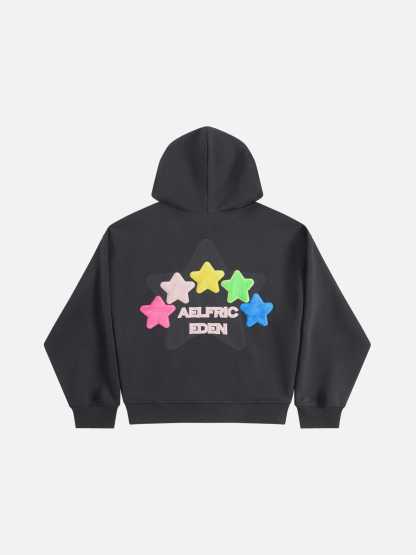 Aelfric Eden Oversized Colorful Eden Star Pullover Hoodie
