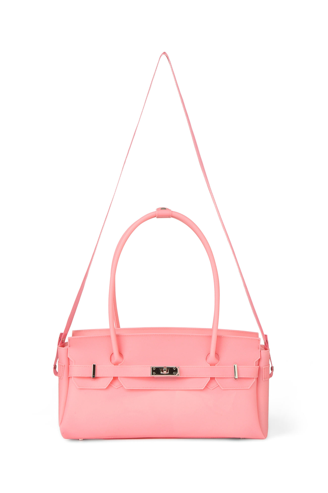 JELLY TWO-WAY BAG IN DEEP PINK