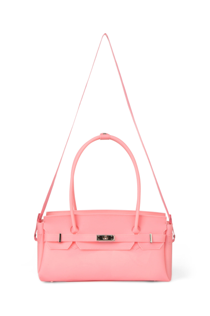 JELLY TWO-WAY BAG IN DEEP PINK
