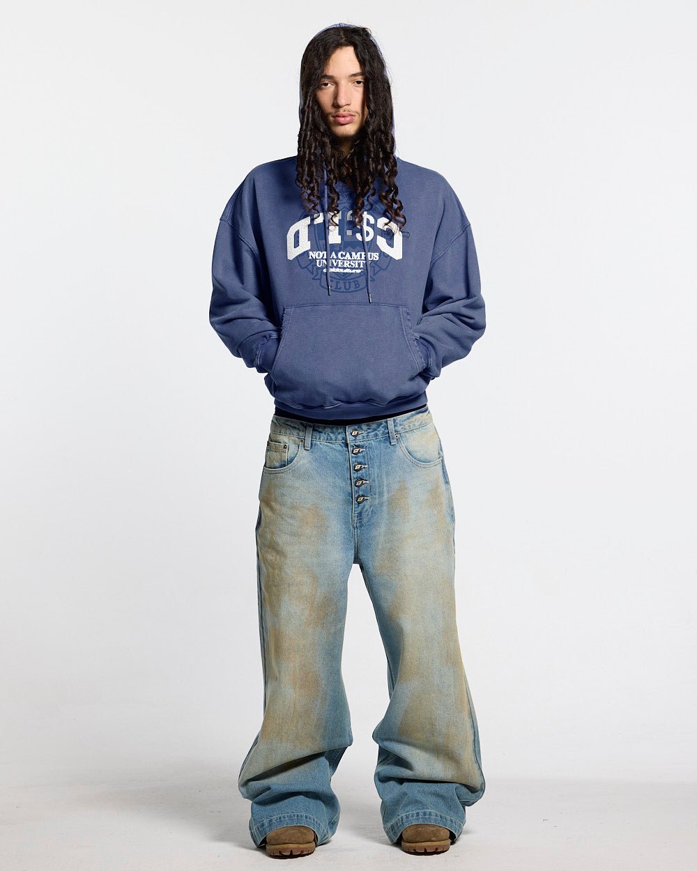 FIFTY - FIVE REASON HOODIE BLUE