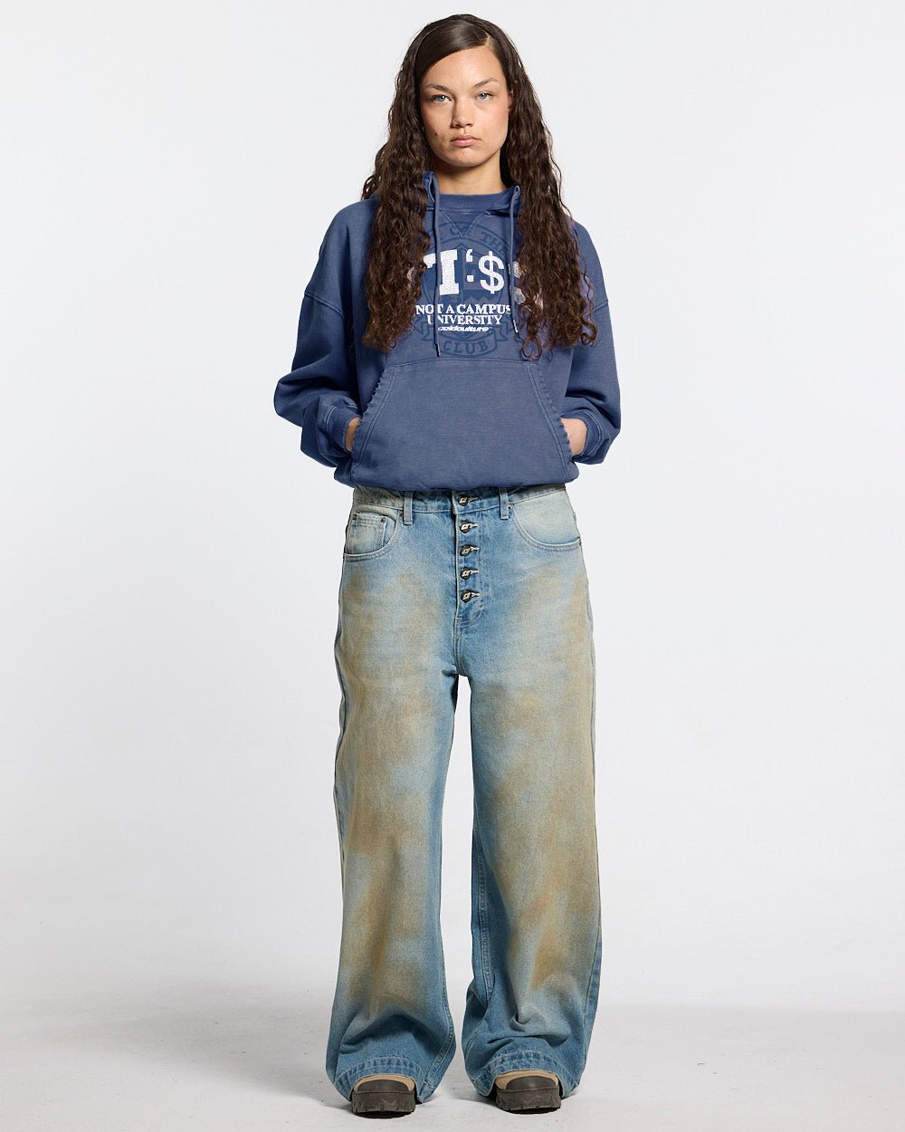 FIFTY - FIVE REASON HOODIE BLUE