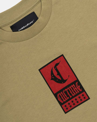 GOTHIC CURVED TEE GREEN