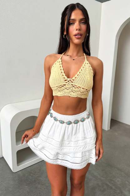 Valetta Crop - Yellow