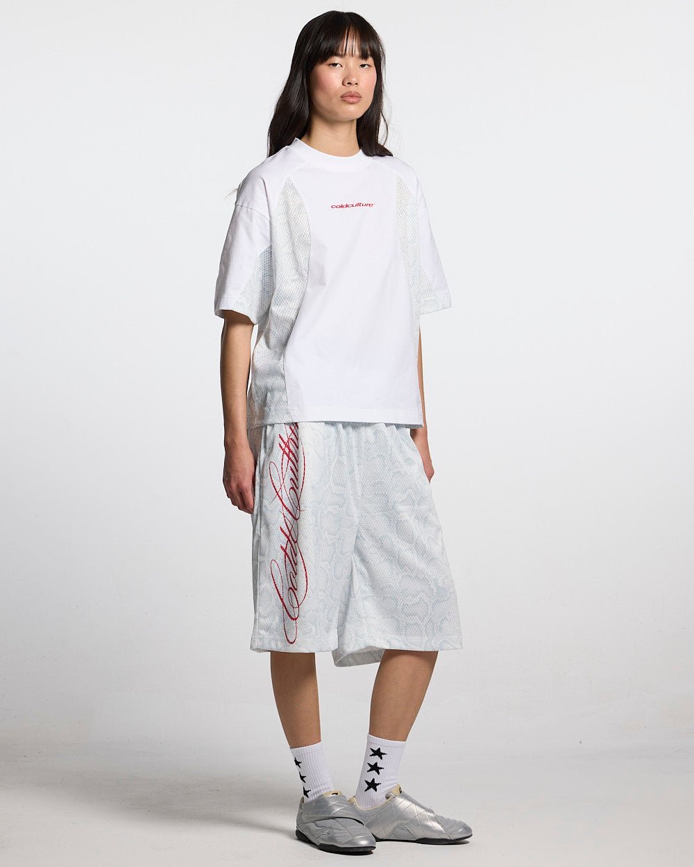 RIOT MESH TEE WHITE