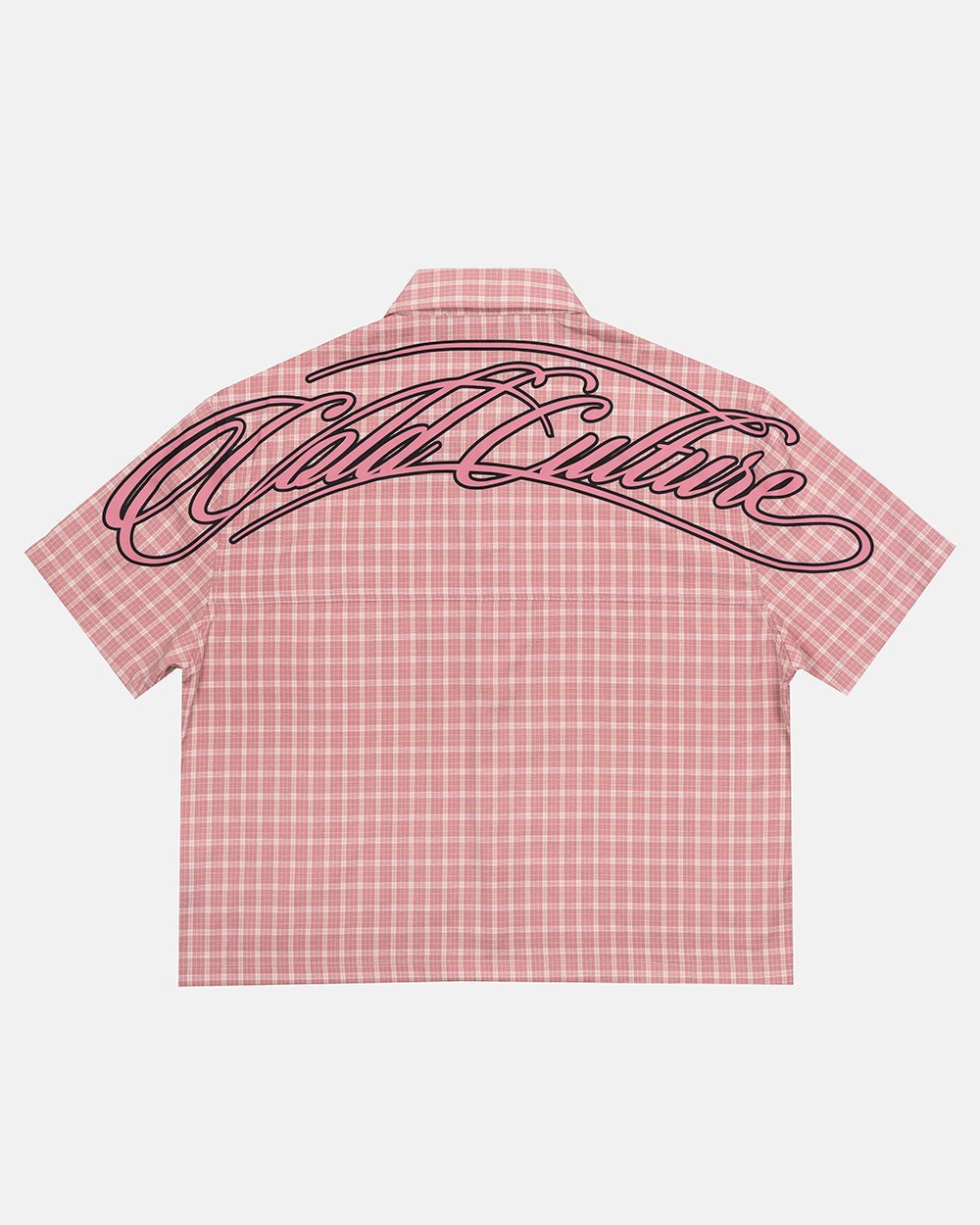 TARTAN SCRIPT SHIRT PINK