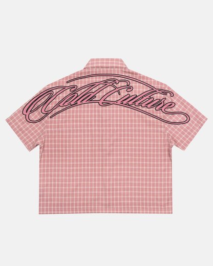 TARTAN SCRIPT SHIRT PINK