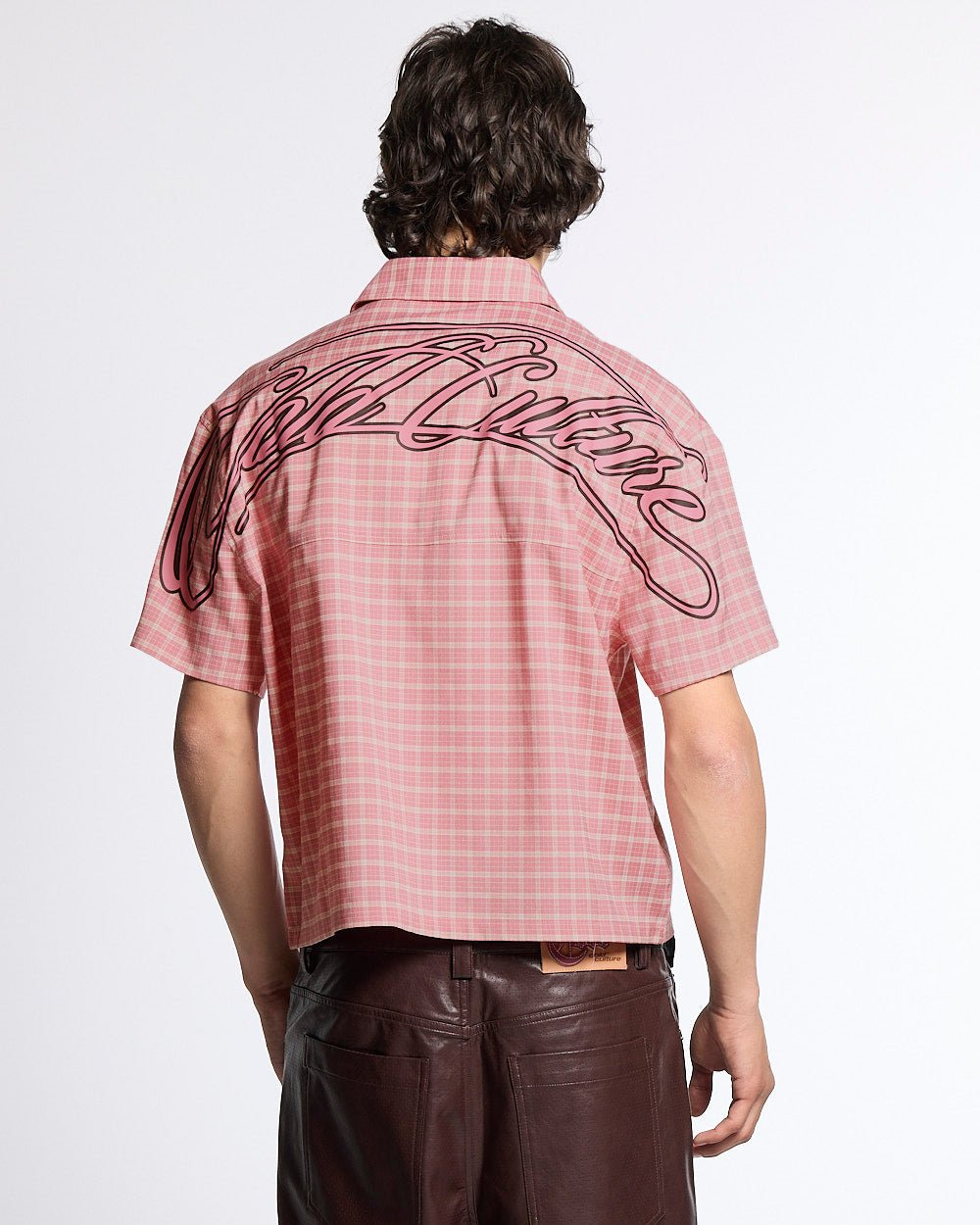 TARTAN SCRIPT SHIRT PINK