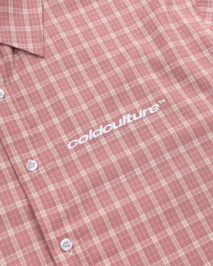 TARTAN SCRIPT SHIRT PINK