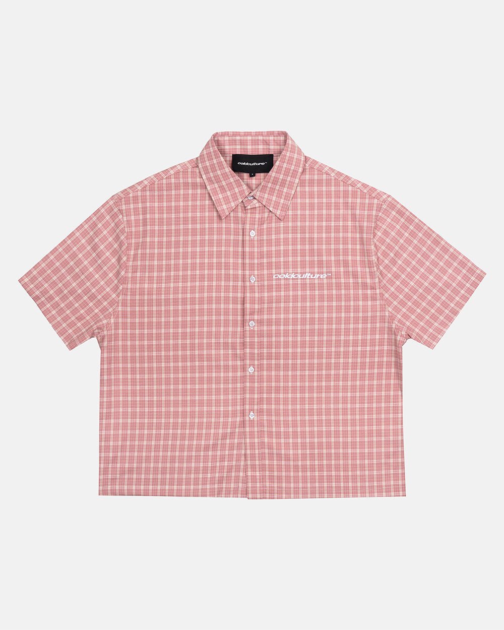 TARTAN SCRIPT SHIRT PINK