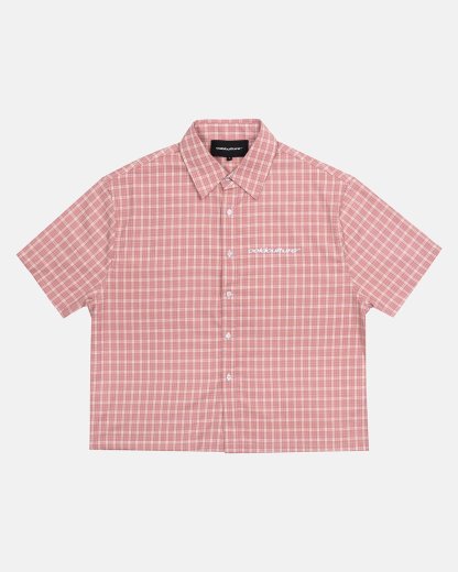 TARTAN SCRIPT SHIRT PINK