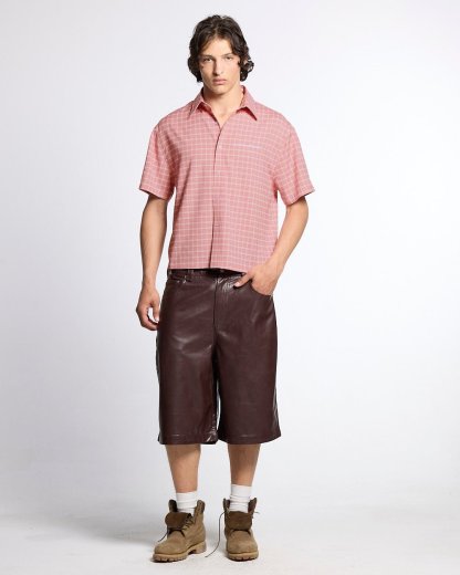 TARTAN SCRIPT SHIRT PINK