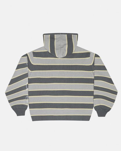 TRIPPY STOP ZIP KNIT GREY