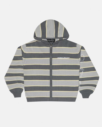 TRIPPY STOP ZIP KNIT GREY