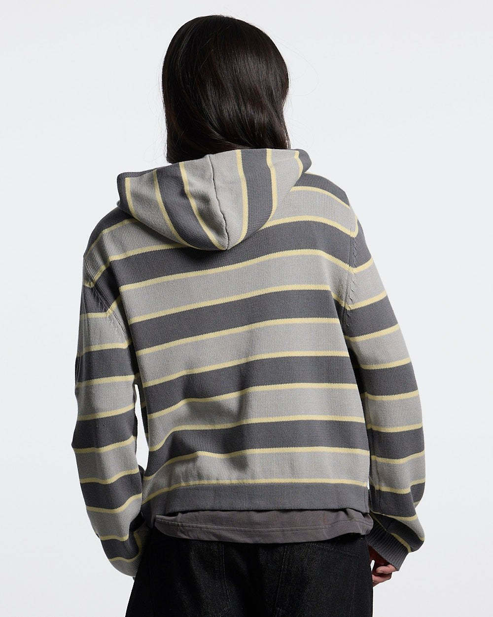 TRIPPY STOP ZIP KNIT GREY