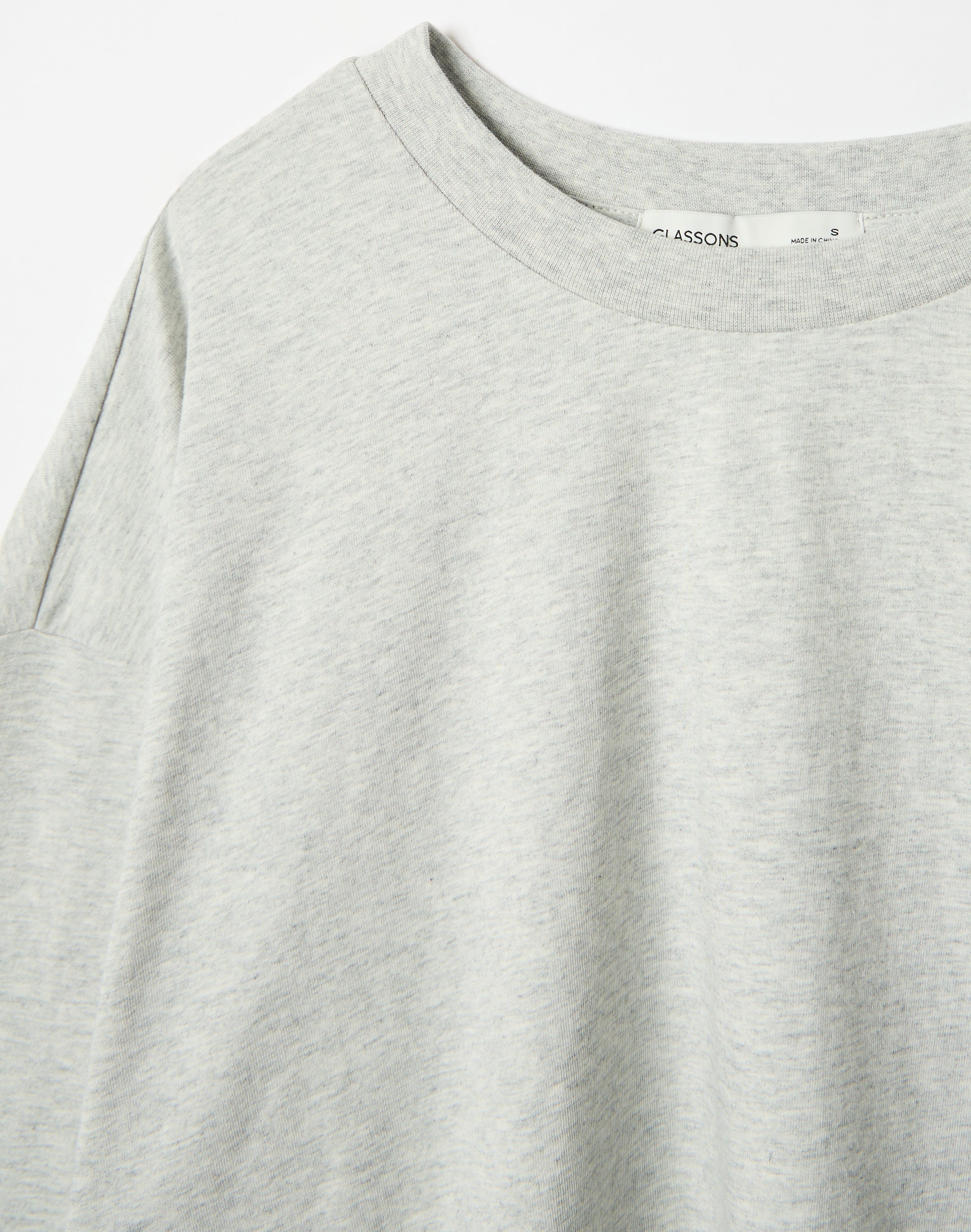 Cotton Boxy Long Sleeve Top