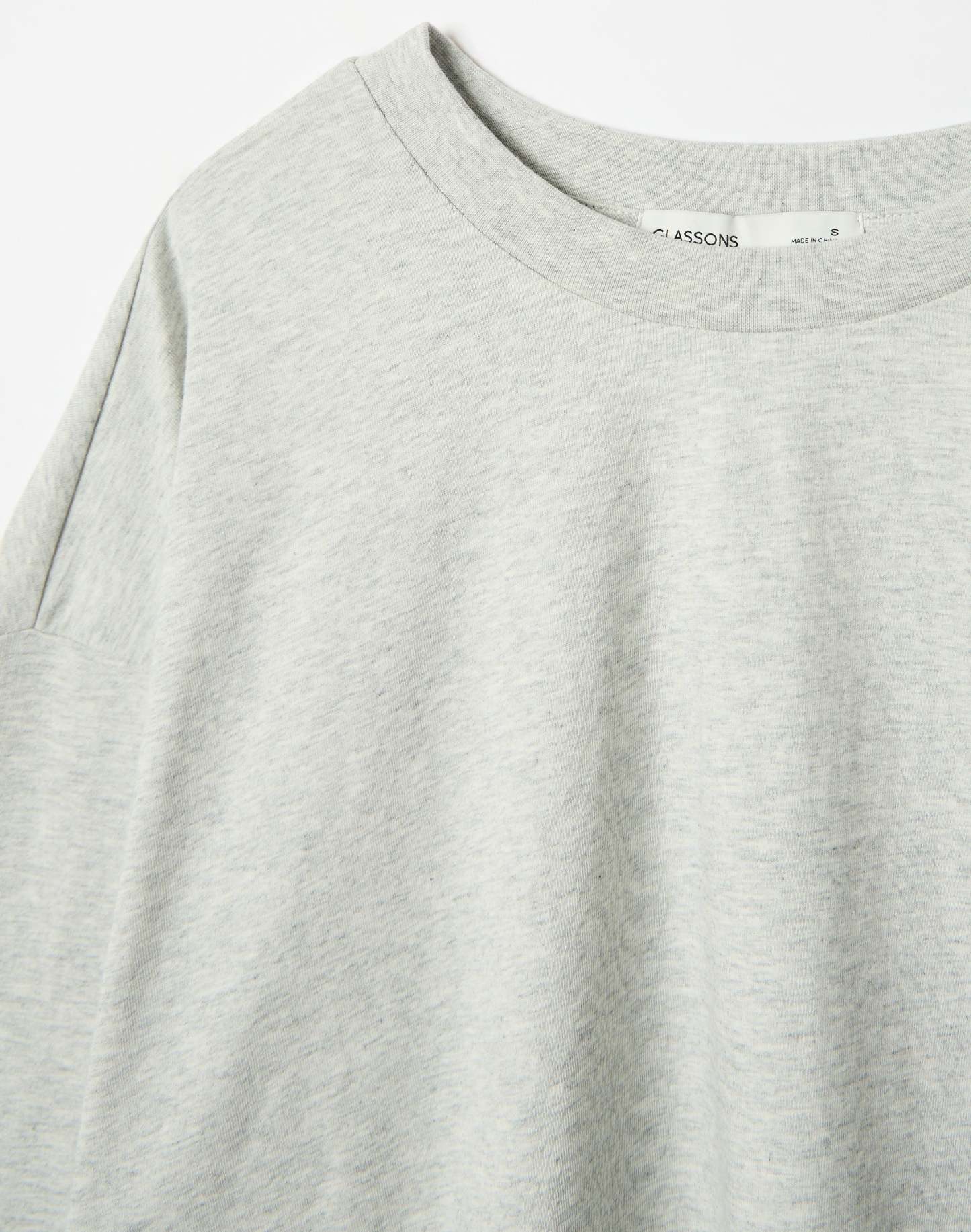 Cotton Boxy Long Sleeve Top