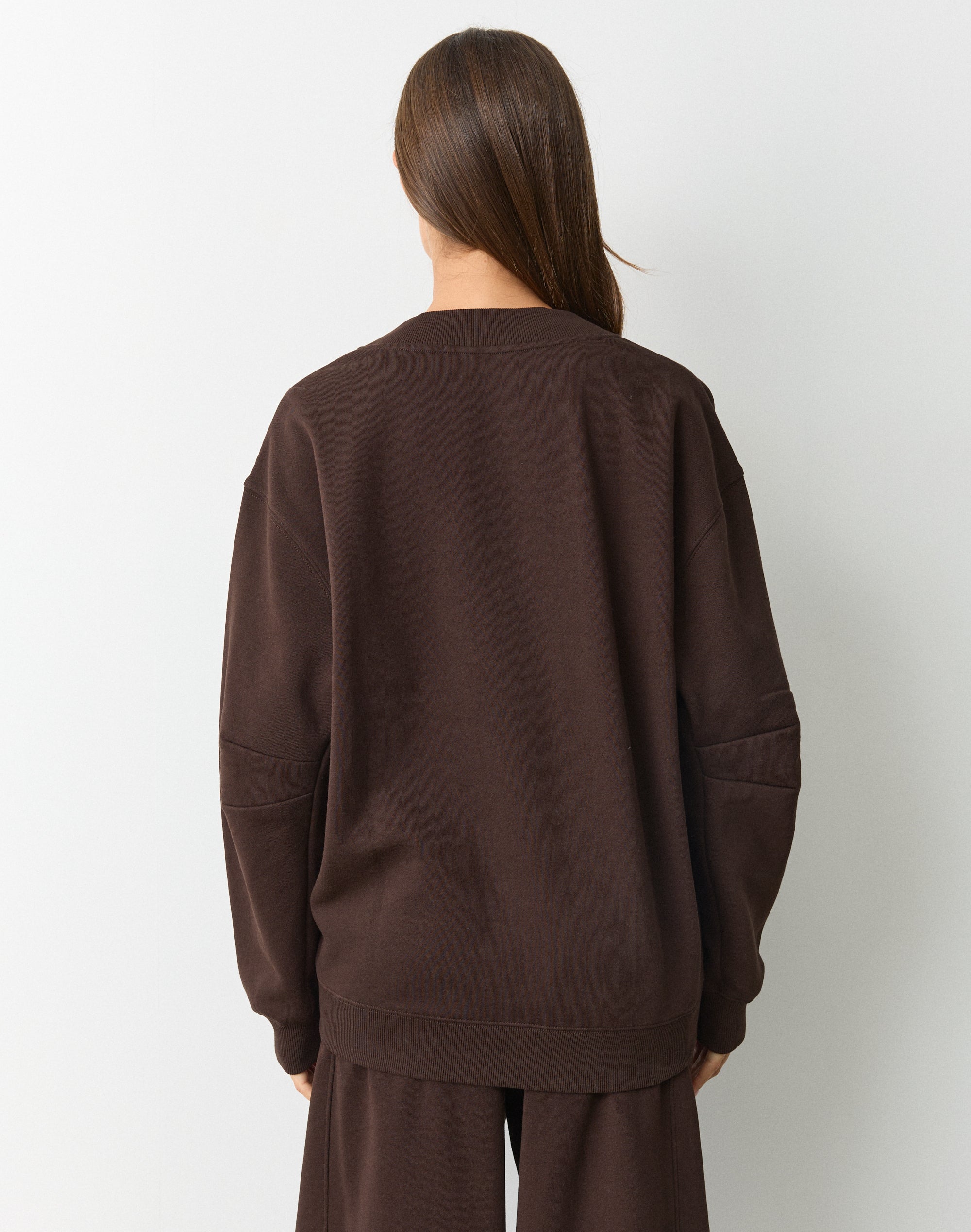 Cotton V Neck Sweatshirt