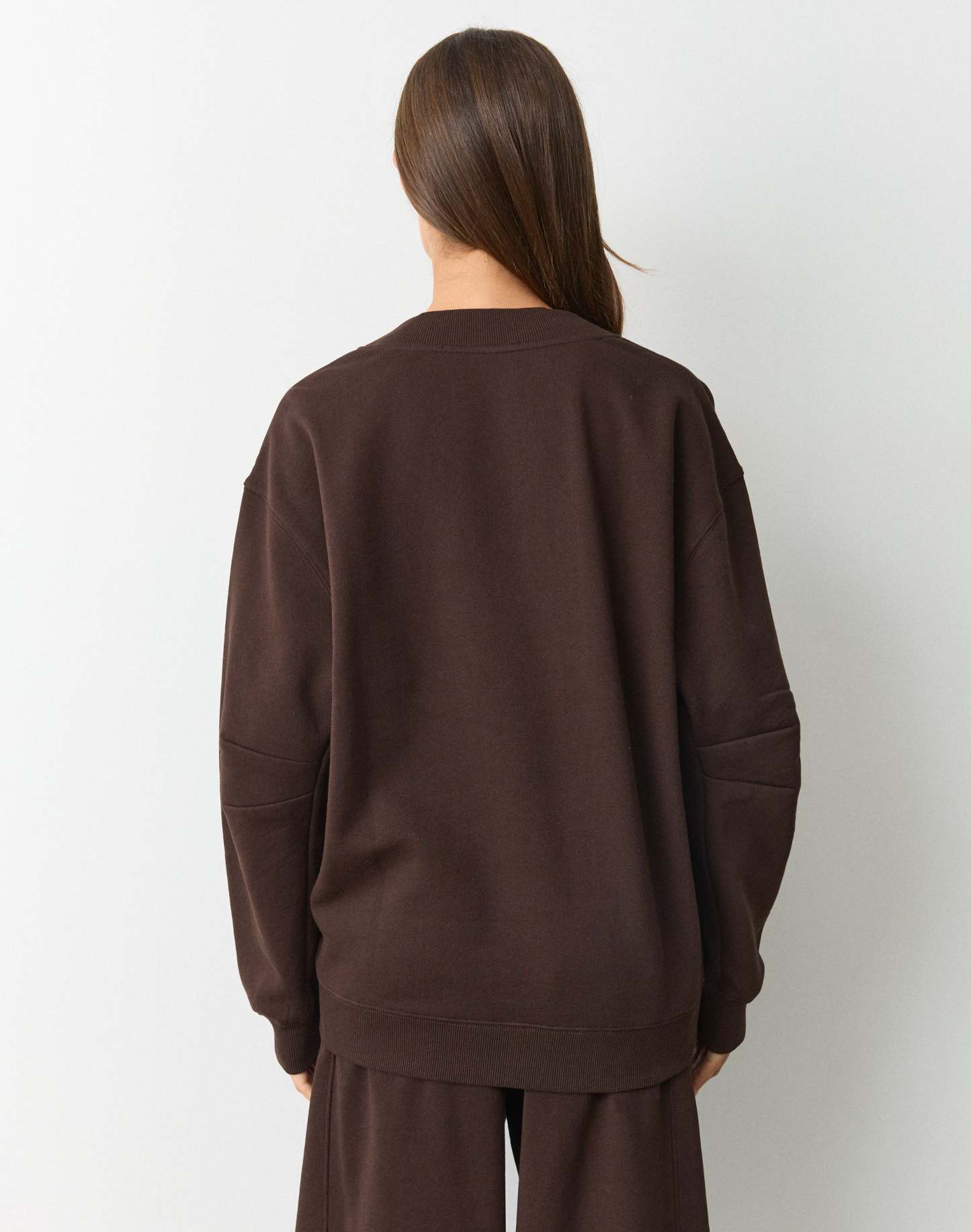 Cotton V Neck Sweatshirt