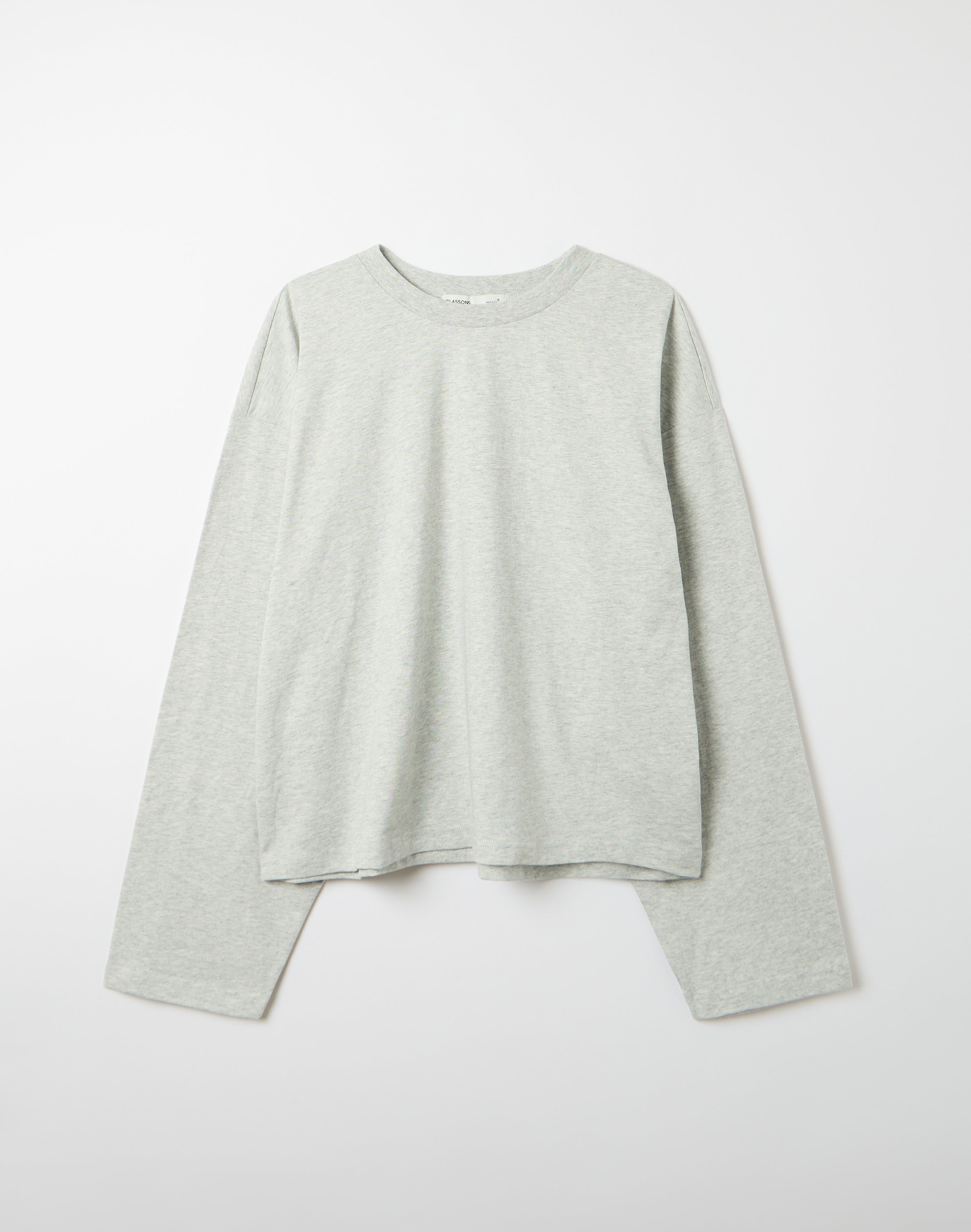 Cotton Boxy Long Sleeve Top