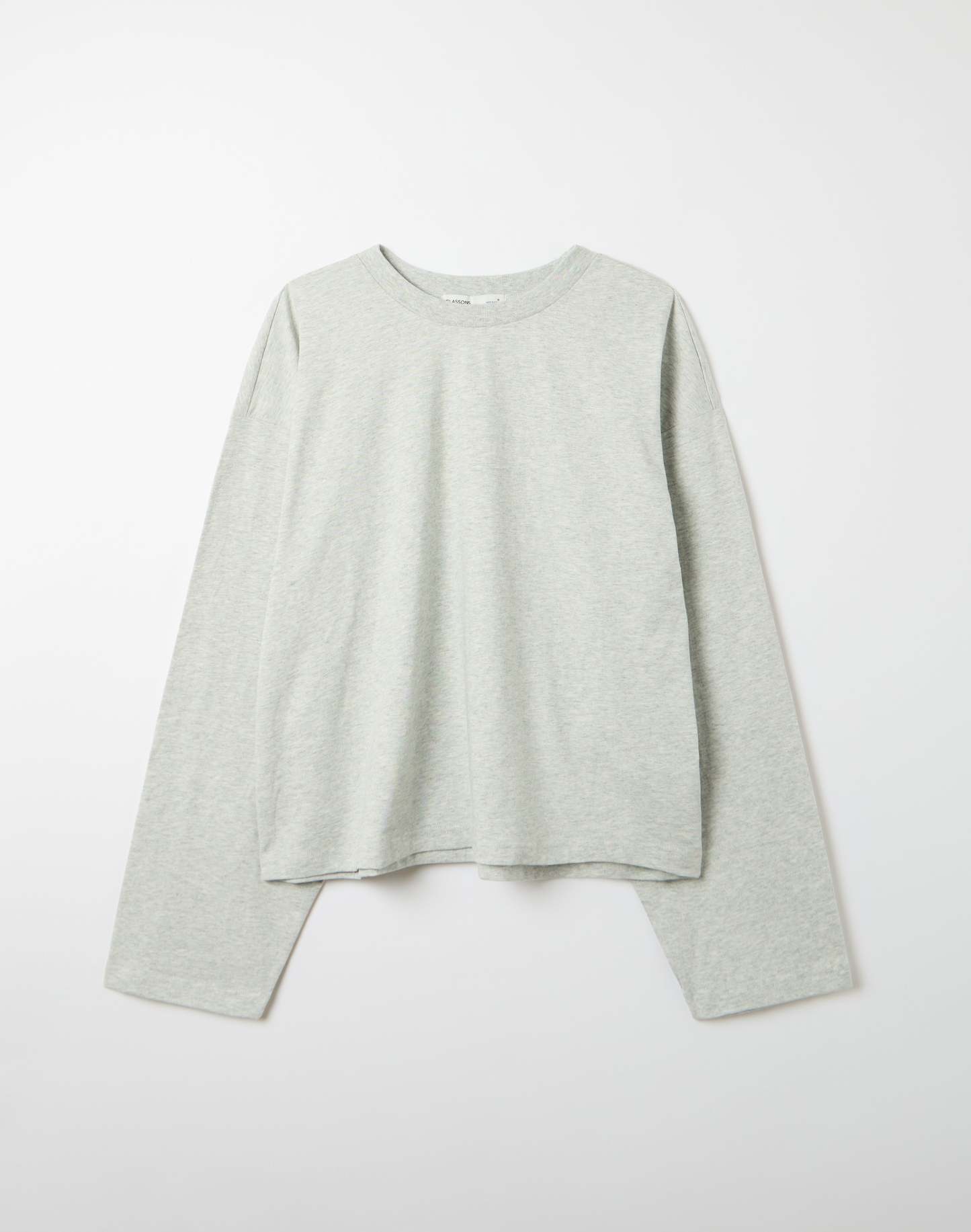 Cotton Boxy Long Sleeve Top