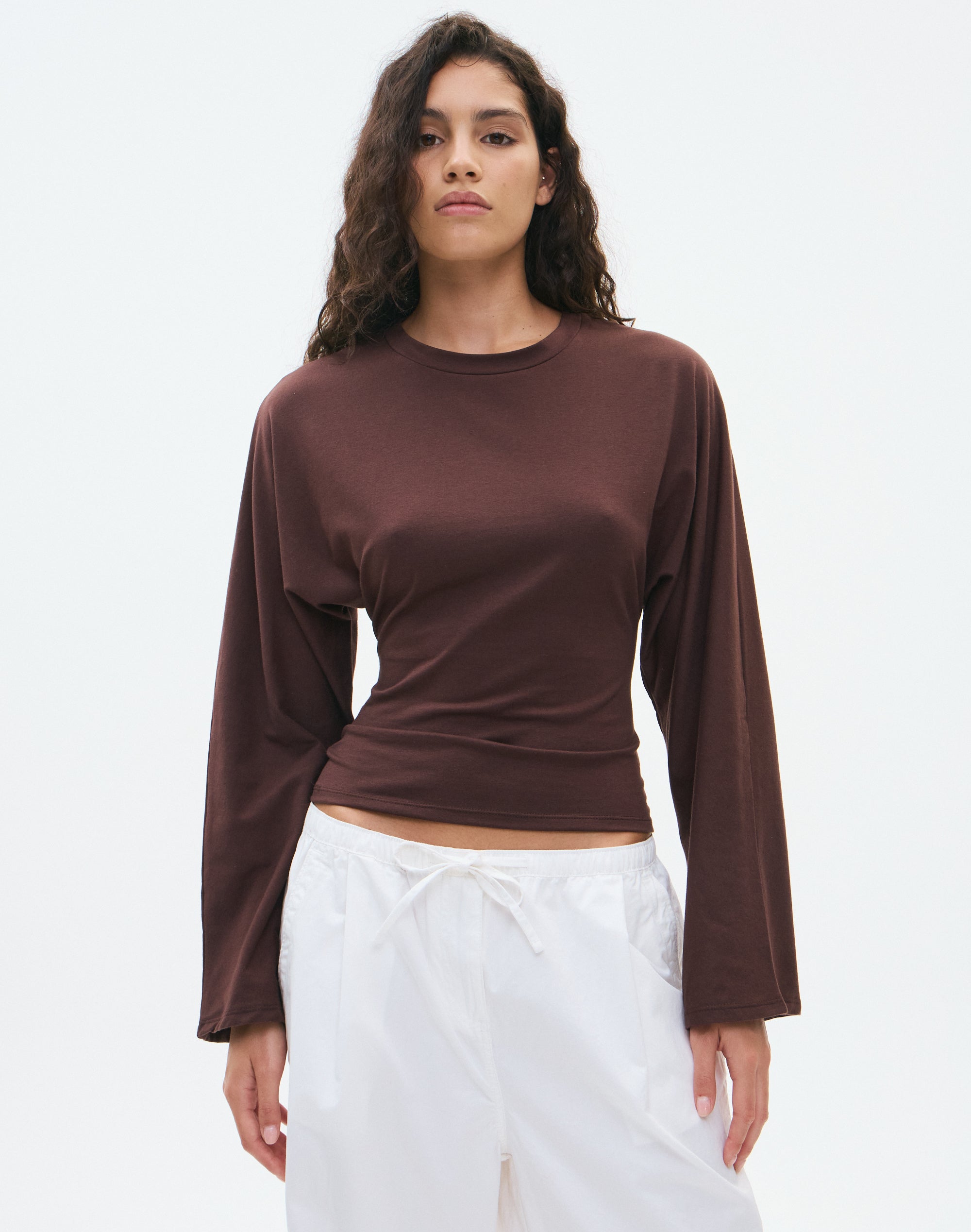 Cinched Long Sleeve Top