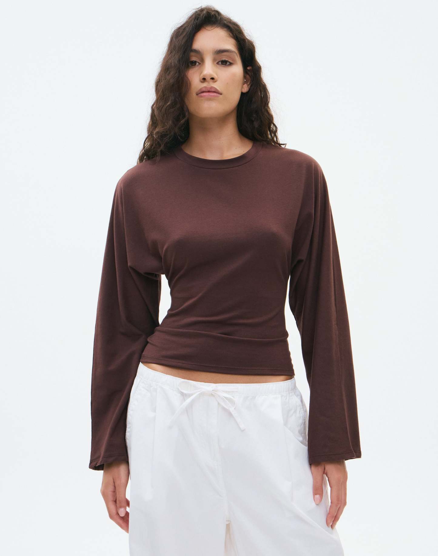 Cinched Long Sleeve Top