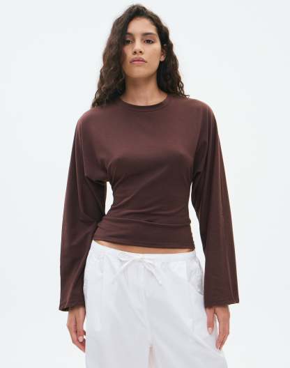 Cinched Long Sleeve Top