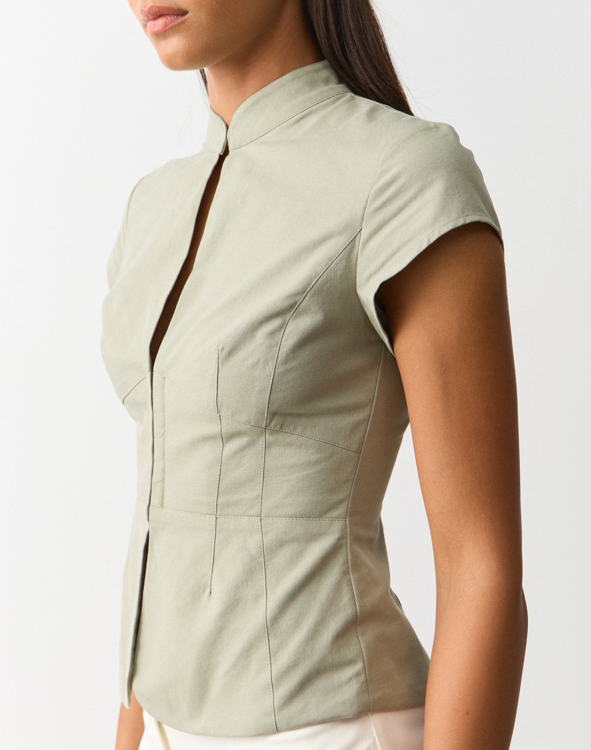 Cotton Hook and Eye Blouse