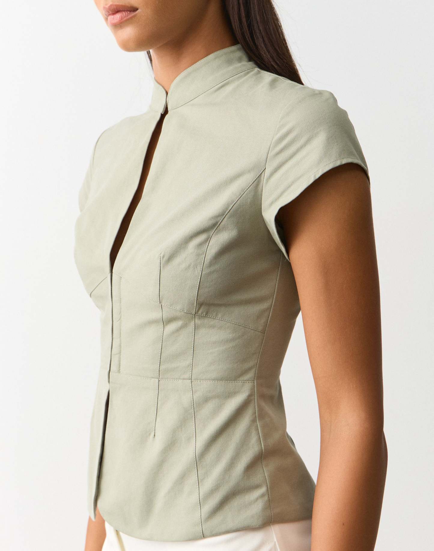 Cotton Hook and Eye Blouse