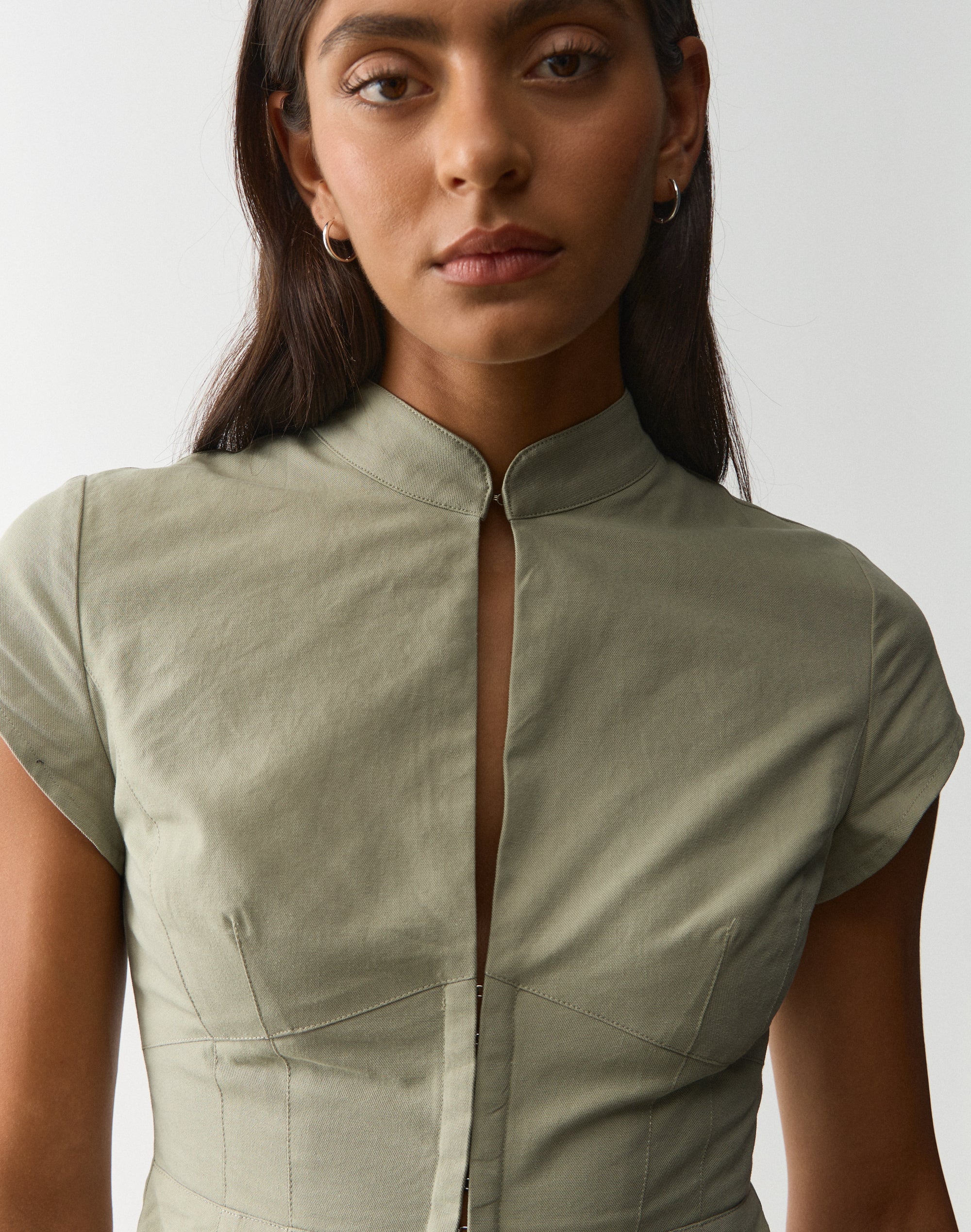 Cotton Hook and Eye Blouse