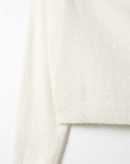 Off Shoulder Knit Long Sleeve