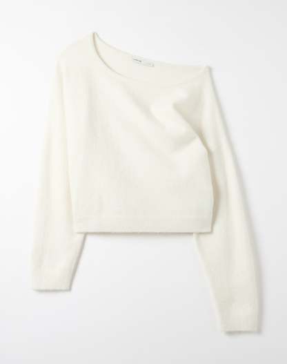Off Shoulder Knit Long Sleeve