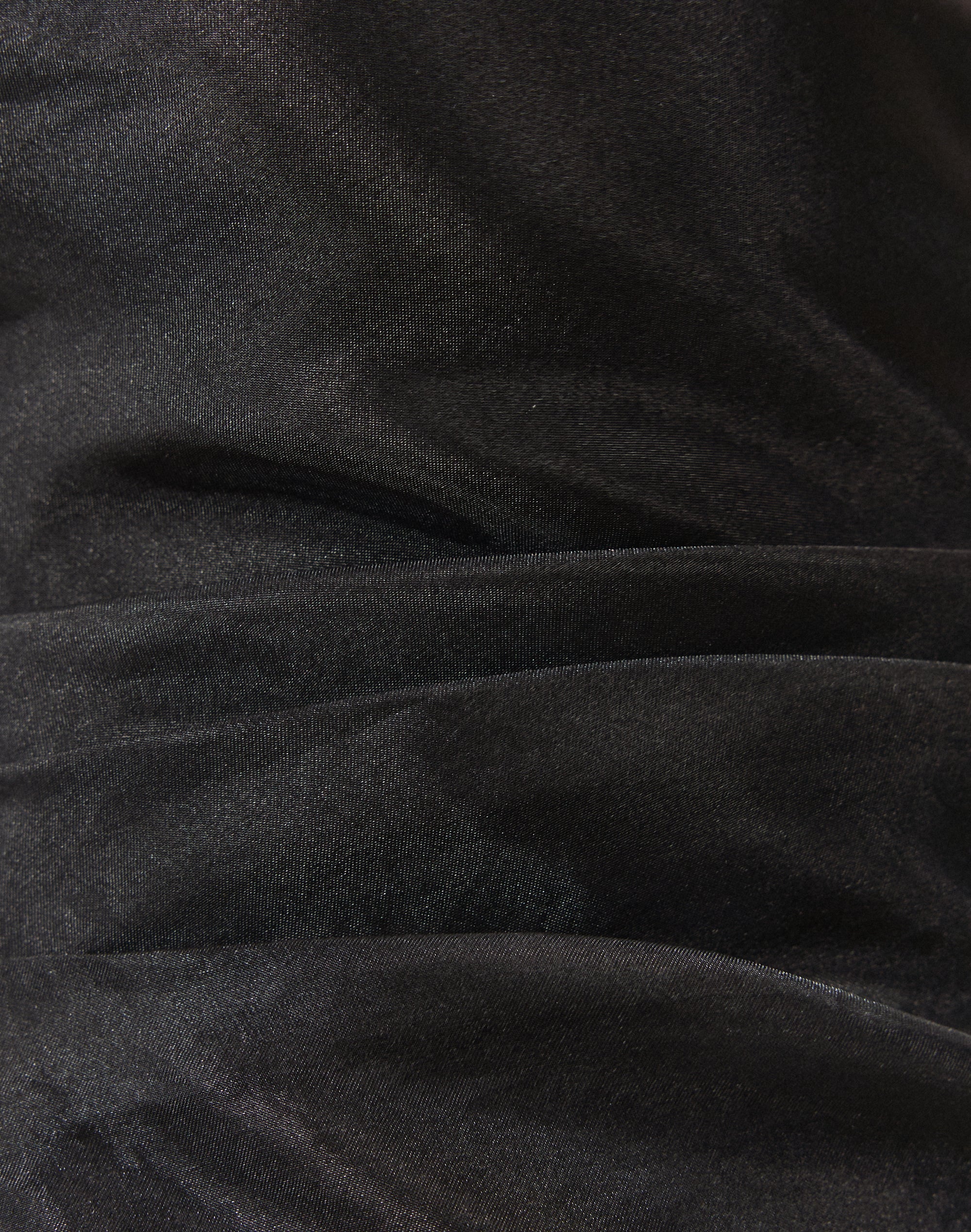 Asymmetrical Organza Strapless Top