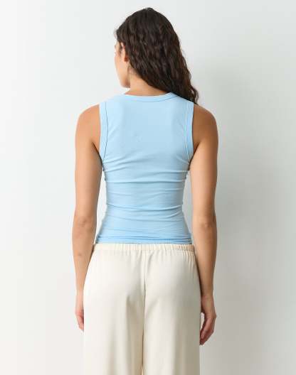 V Neck Cotton Tank Top