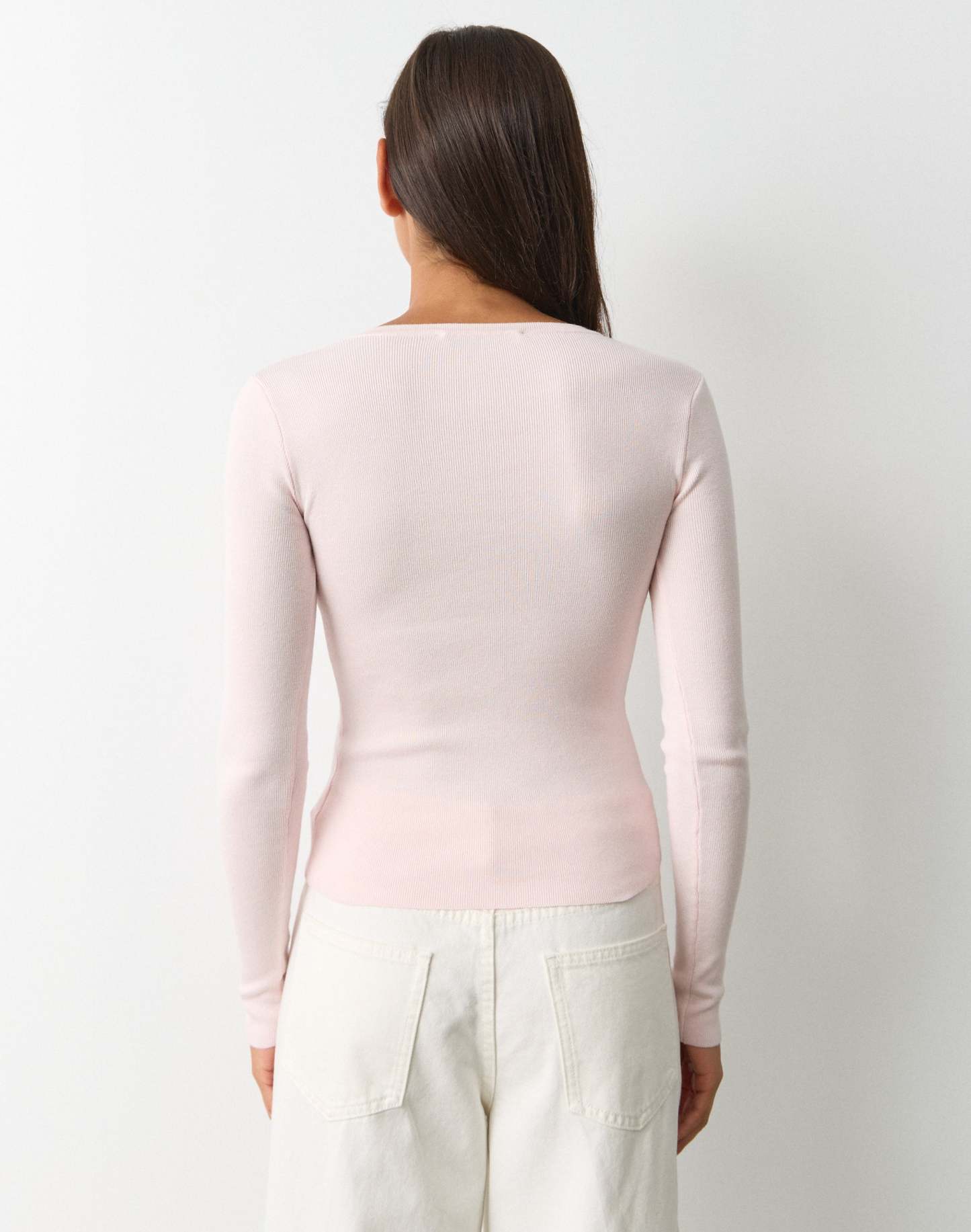Rib Button Up Knit Cardigan