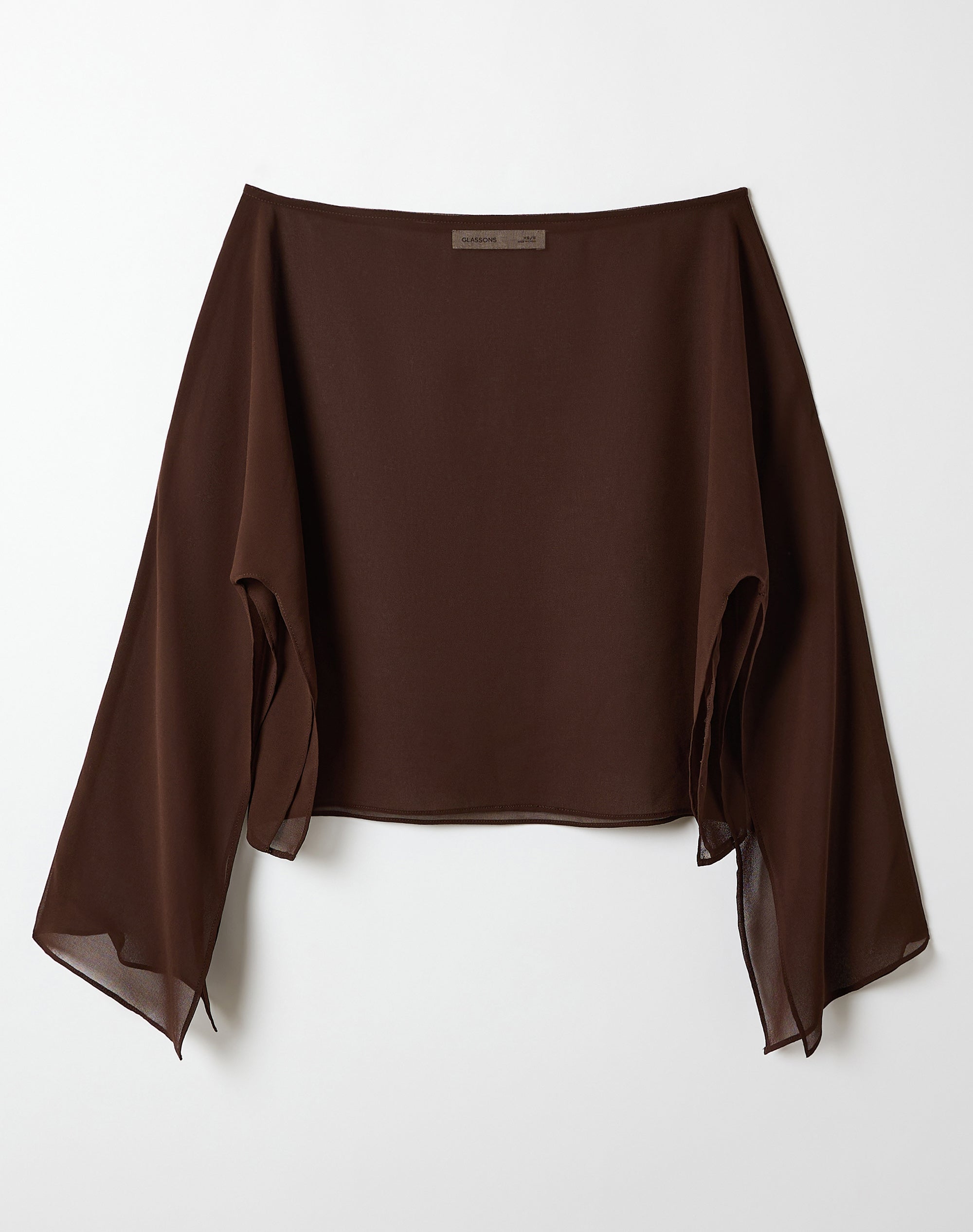 Chiffon Sheer Long Sleeve Blouse