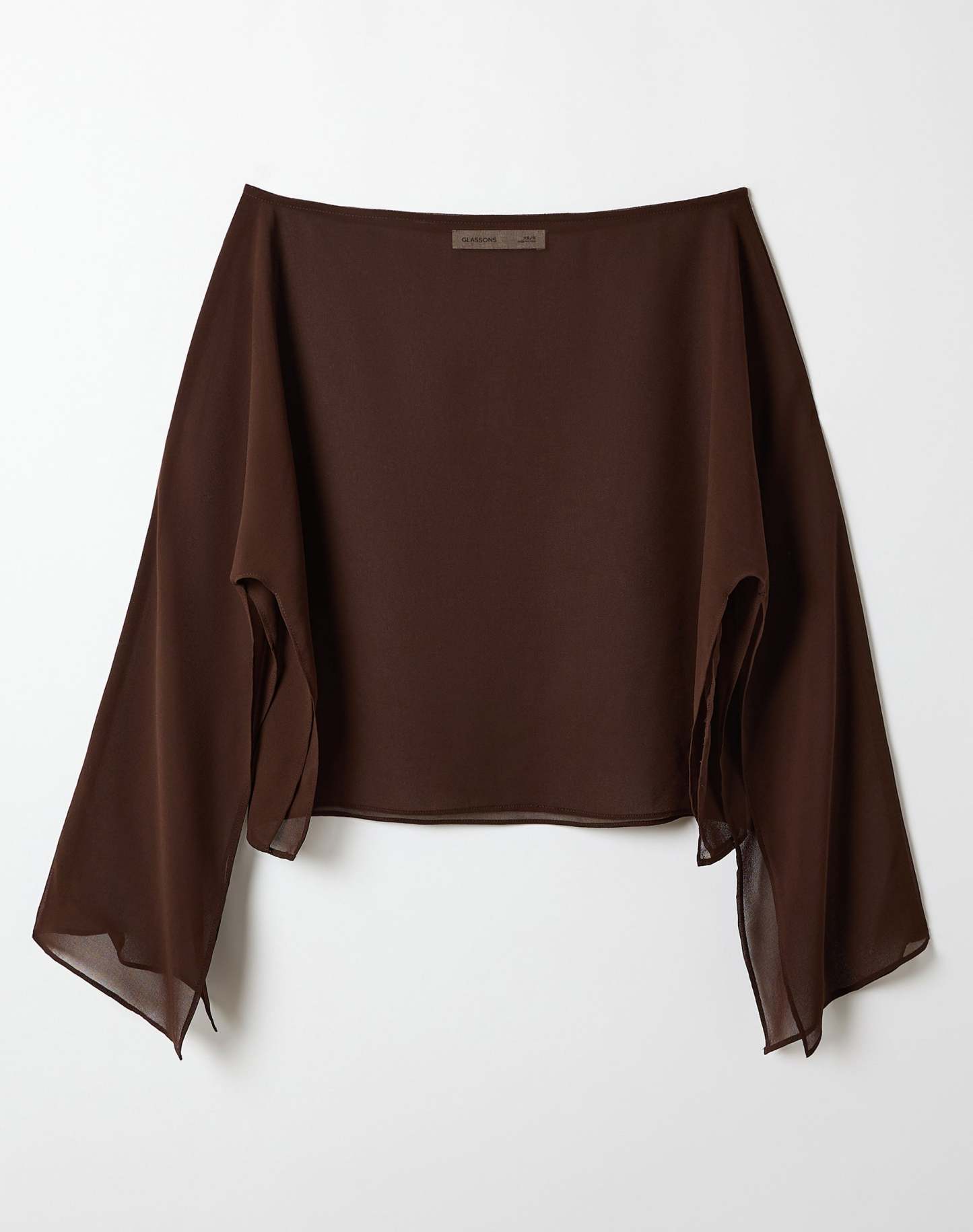 Chiffon Sheer Long Sleeve Blouse