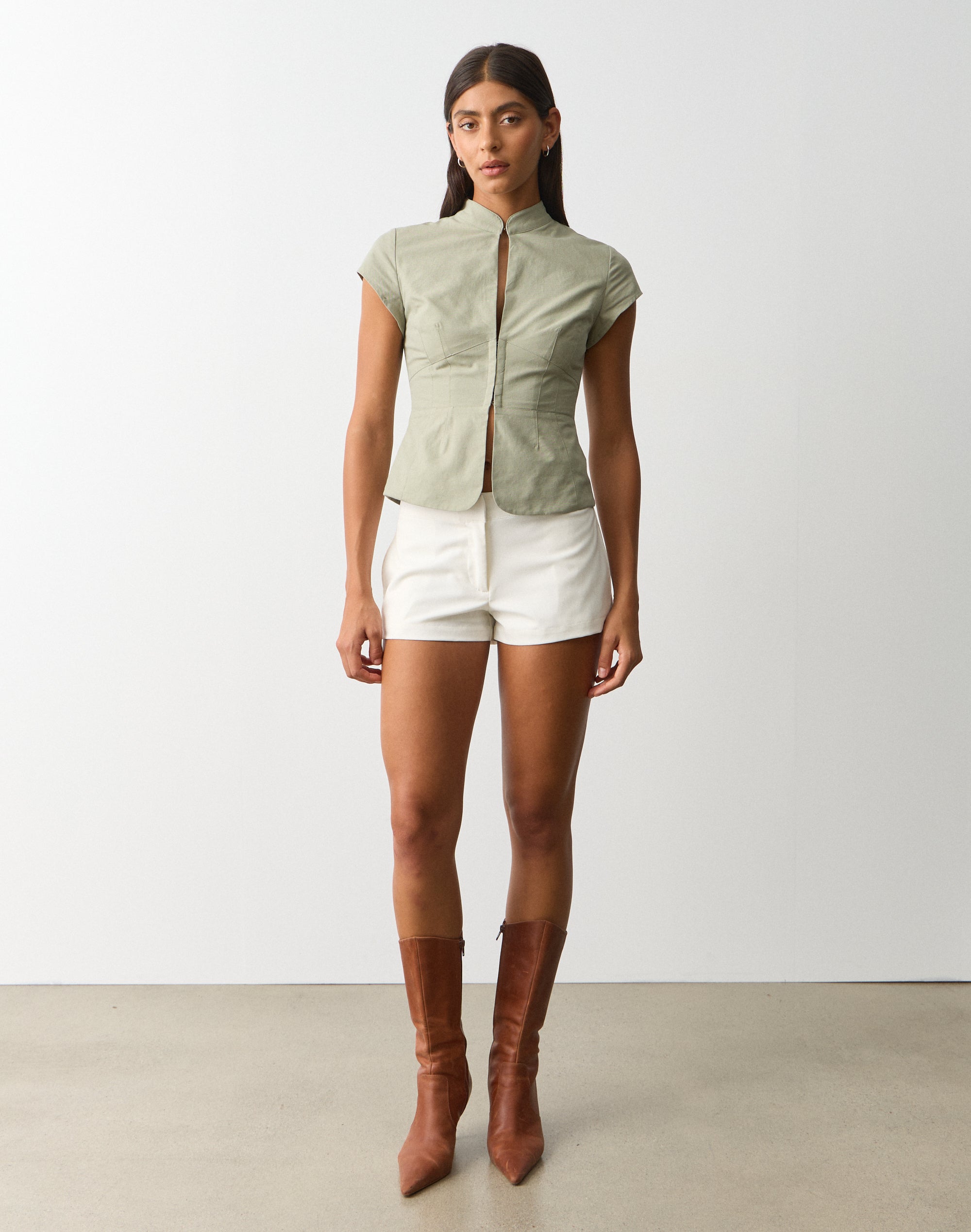 Cotton Hook and Eye Blouse